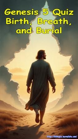 Genesis 5 Quiz Birth Breath and Burial